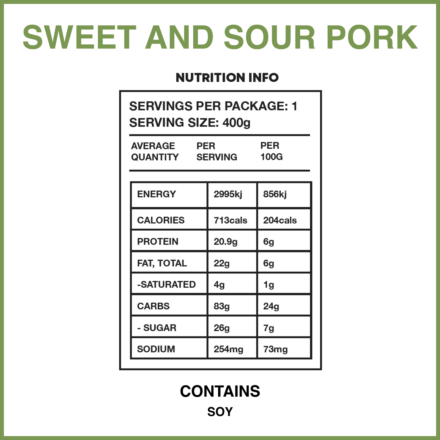 Sweet and Sour Pork ✓
