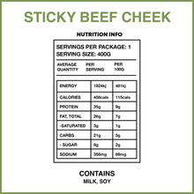 Sticky Beef Cheek & Kumara✓