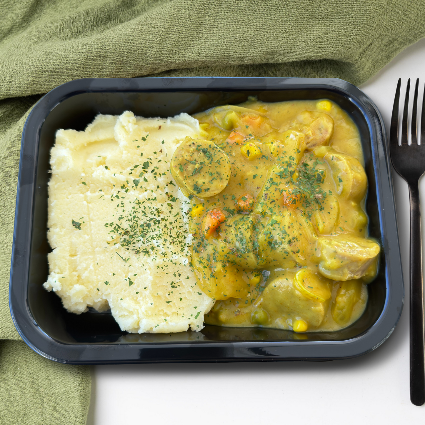 Chef Tony's Curried Sausages and Mash