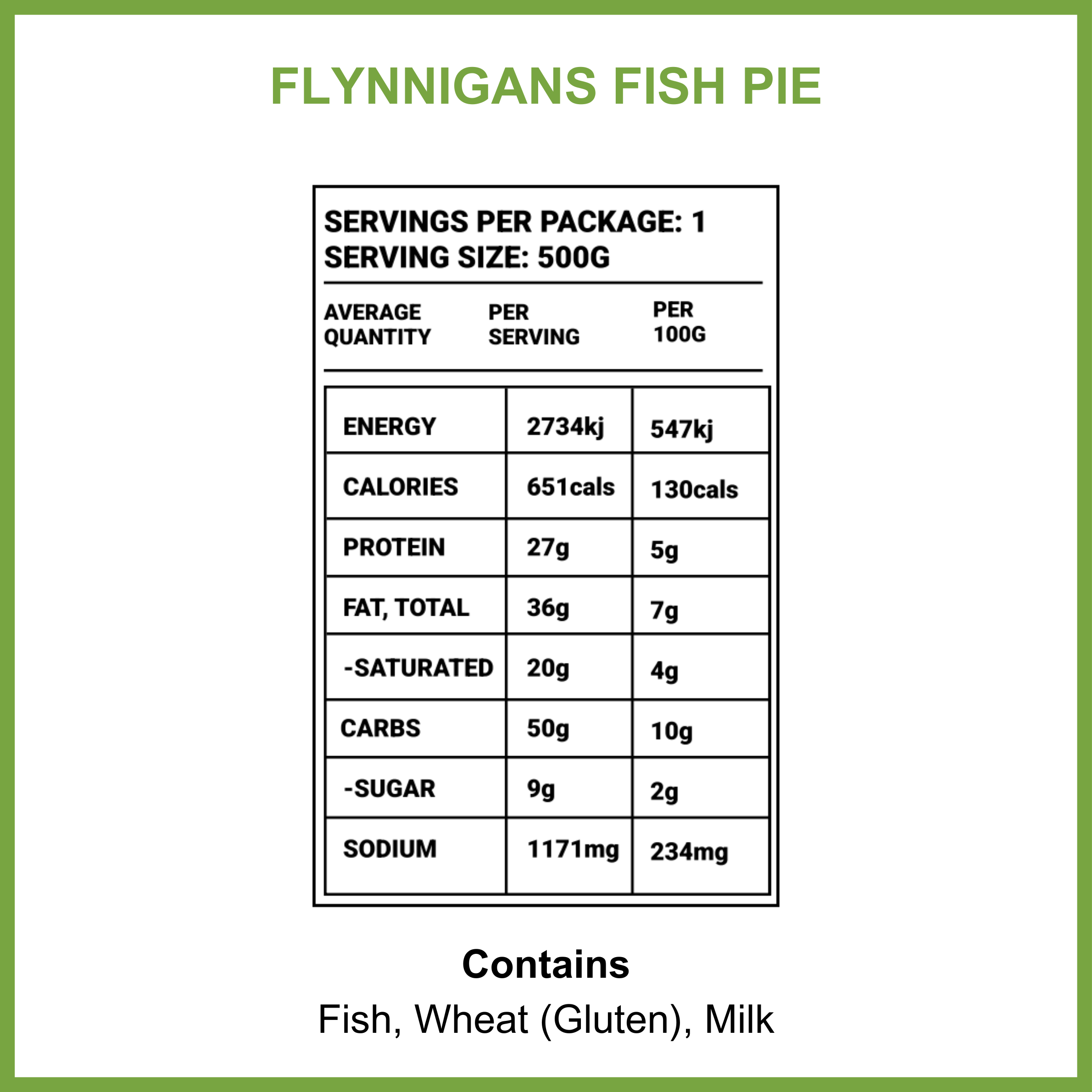*NEW* Captain Flynnigans Fish Pie 🐠