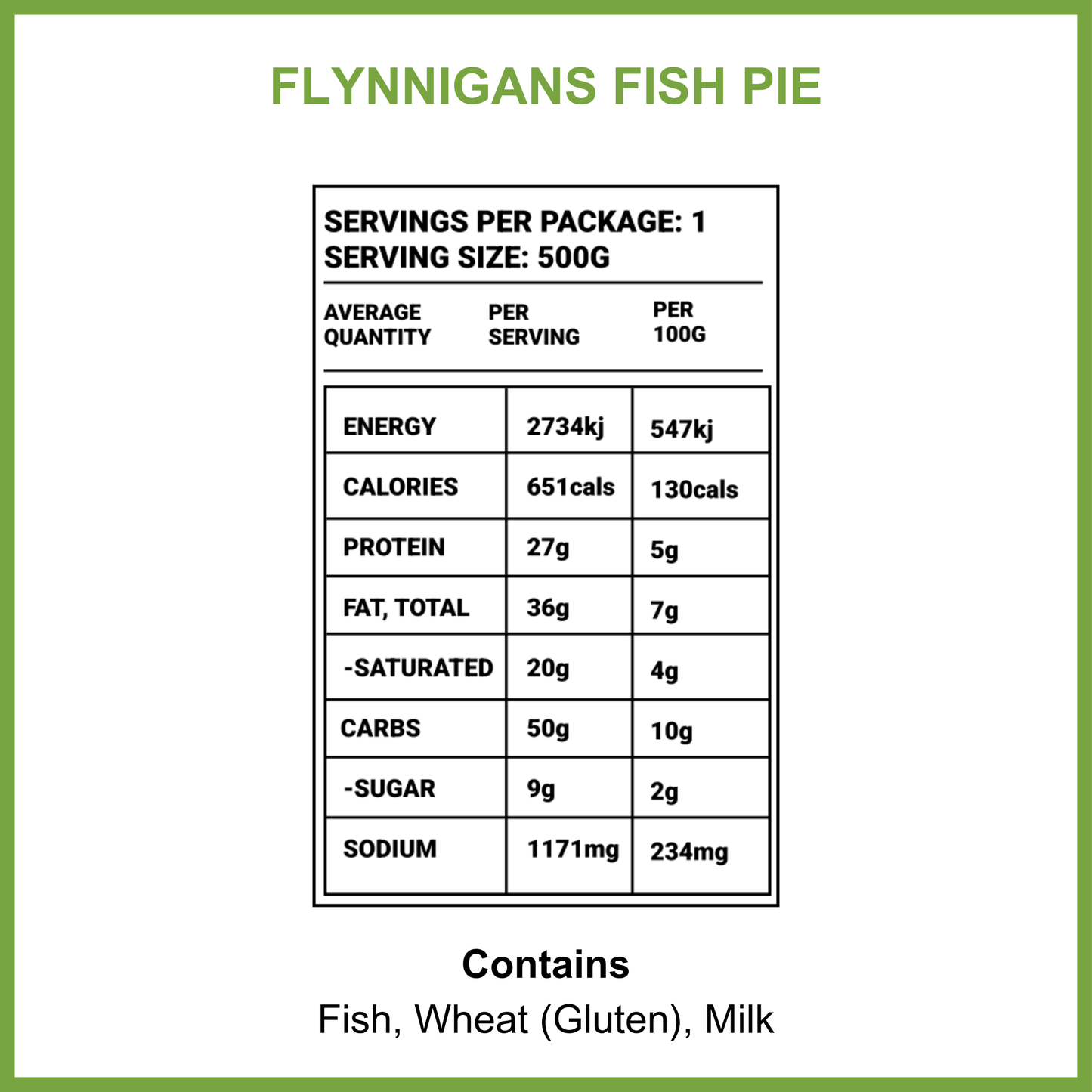 *NEW* Captain Flynnigans Fish Pie 🐠