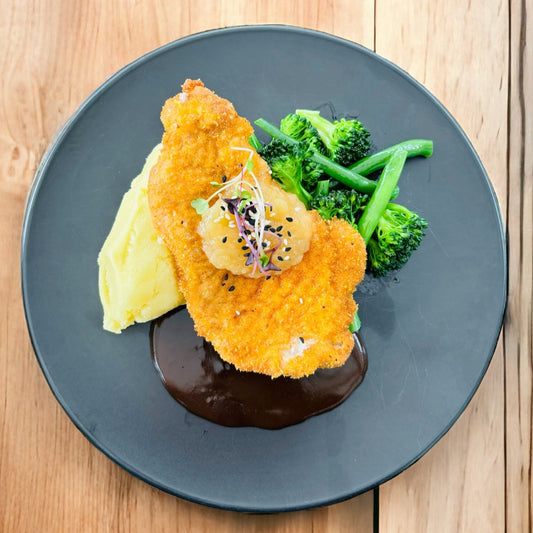 Chef Steve's Pork Schnitzel & Mash