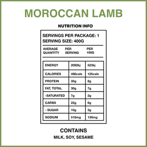 Moroccan Lamb with Kumara Mash ✓