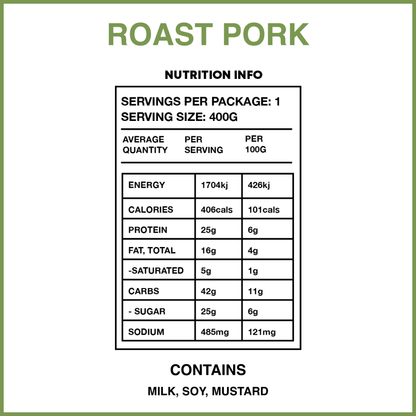 Slow Roasted Pork & Vegetables  ✓