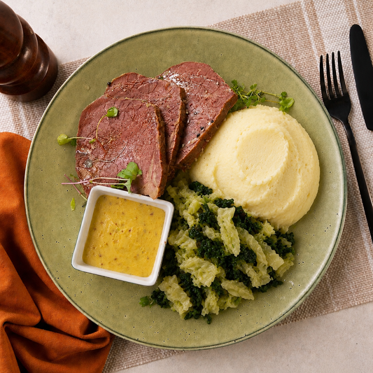 Silverside with Potato Mash ✓