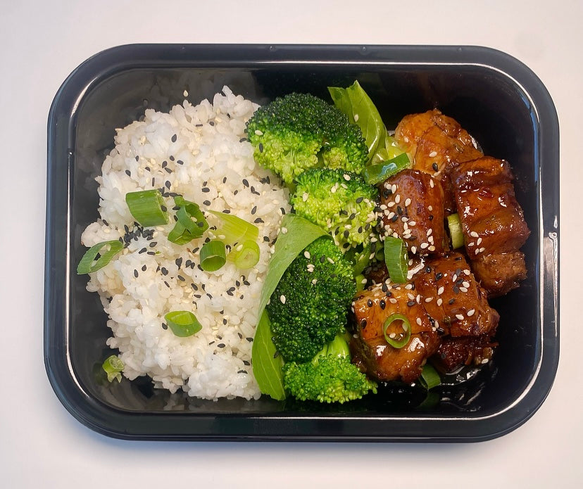 Honey Soy Pork Belly Bites