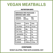 Plant Based Meatballs (Vego)