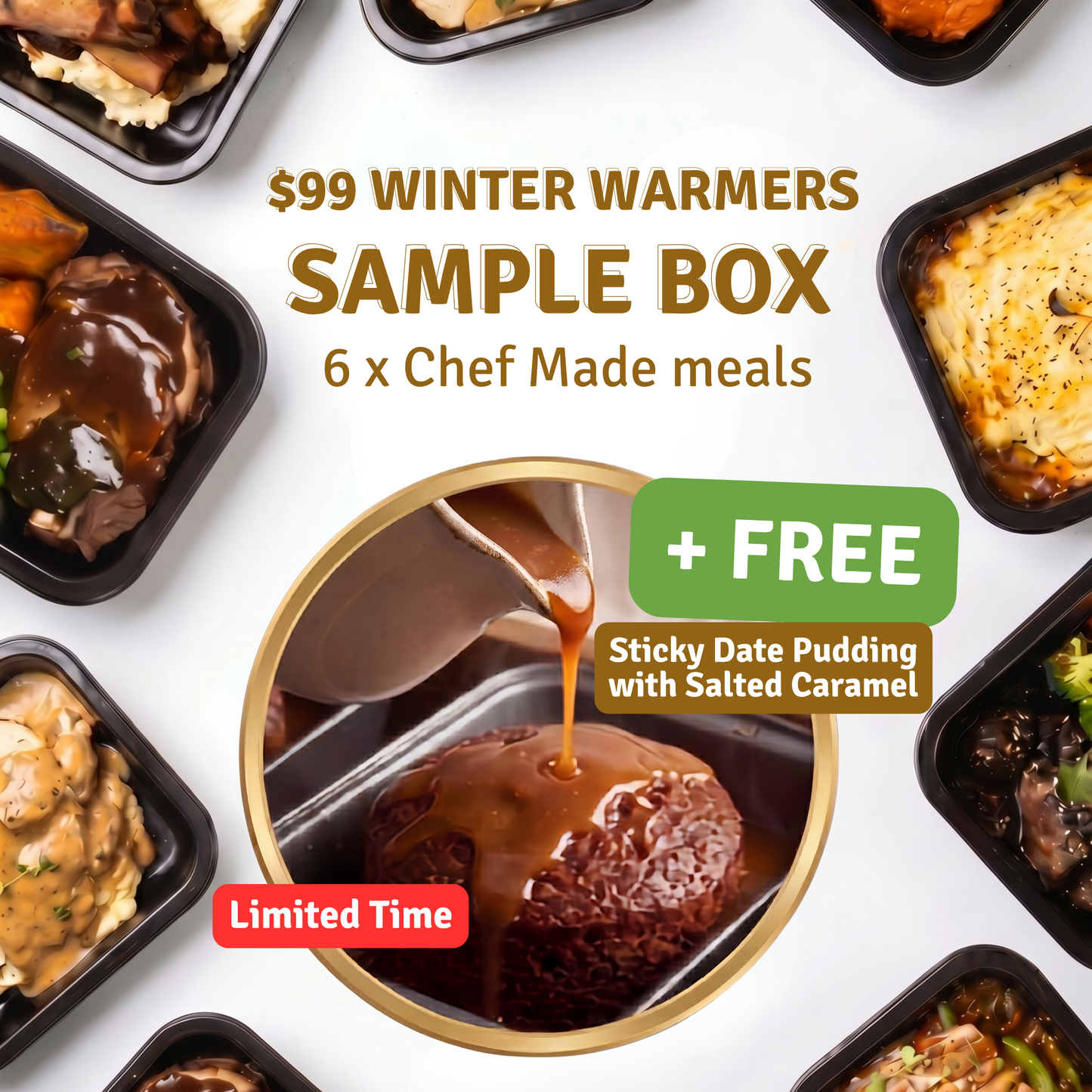 Winter Warmers Box + FREE Sticky Date Pudding